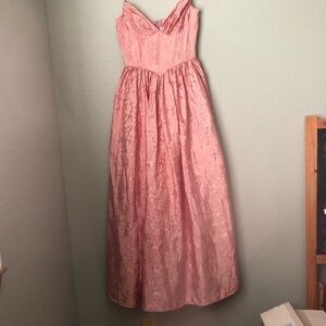 Vtg TD4 by Eletra blush Pink Party dress Juniors XS? See measurements 80s Retro